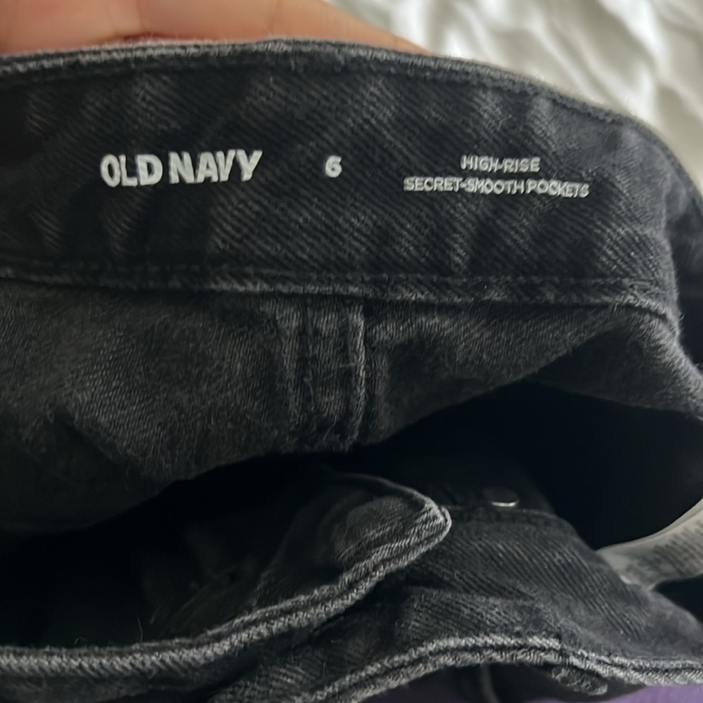 Old Navy Black Denim Midi Skirt - Picture 7 of 8